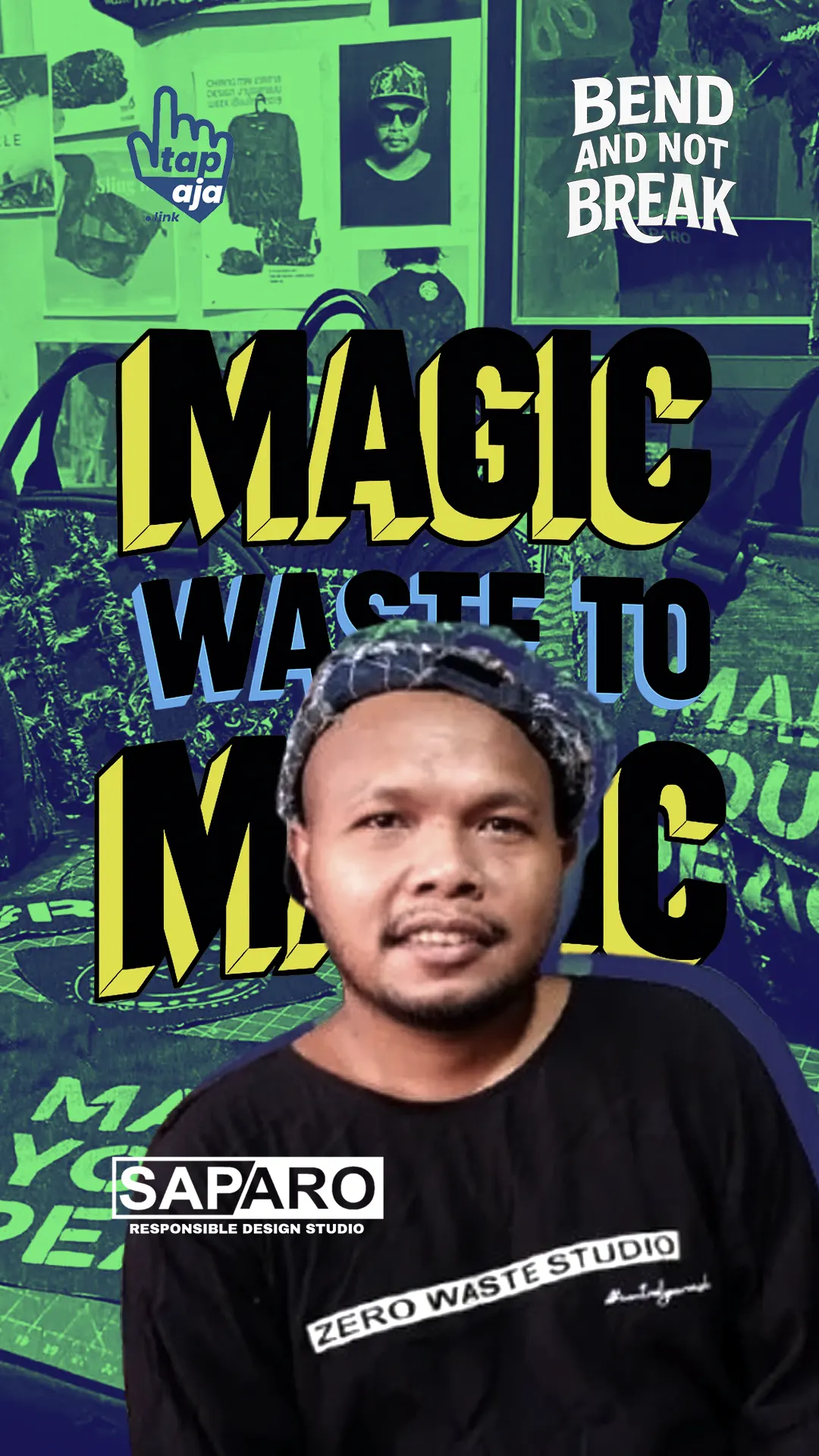 Grid visual modern berwarna lembut